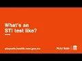 What s an STI test like