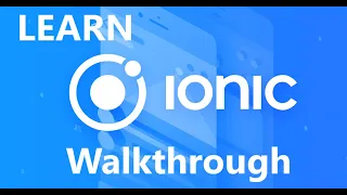 Ionic Framework 5 Walkthrough ENGLISH Beginner to Pro