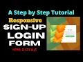Responsive Login Registration Form Using HTML CSS JS Sliding Sign In Sign Up Form