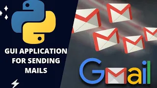GUI application for sending Emails SMTP Tkinter Python Source code is in description