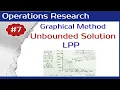 Unbounded solution in Graphical method LPP Lecture 07