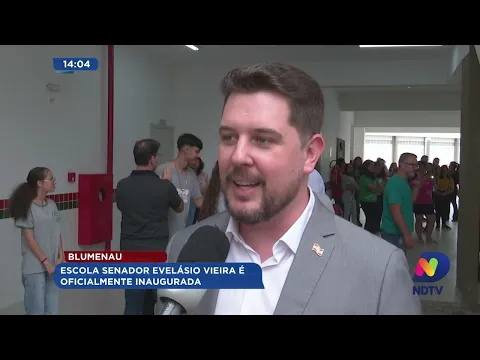 Escola Senador Evelásio Vieira em Blumenau é oficialmente inaugurada