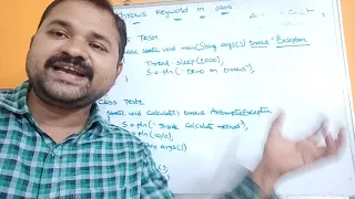throws keyword in java programming