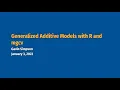 Statistical Methods Series Generalized Additive Models GAMs