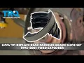 How to Replace Parking Brake Shoe Set 1995-2001 Ford Explorer