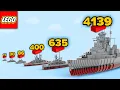 LEGO BISMARCK in Different Scales Comparison