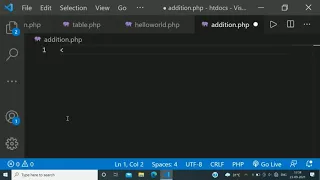 Addition of two numbers in PHP PHP for beginners
