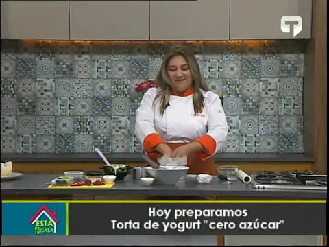 Hoy preparamos Torta de yogurt cero azúcar