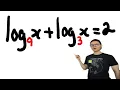 Bases are different Here s what to do Solving Logarithmic Equations with Different Bases
