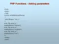 PHP-FUNCTION WITH PARAMETERS