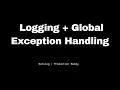 Logging Global Exception Handling in ASP NET Core NET 10 Serilog Step by Step