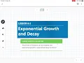 Exponential Growth and Decay Lesson 6-3