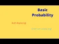 Basic Probability with imaginary marbles