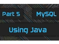 How to use Java for MySQL