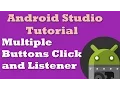 Android Studio Tutorial 7 Multiple Buttons Click