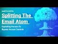 Splitting the Email Atom Exploiting Parsers to Bypass Access Controls