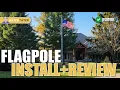 Step-by-Step Guide Installing a 30ft Aluminum Flagpole with Lighting