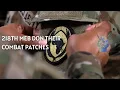 218th MEB dons their combat patches