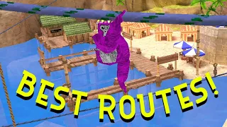 Top 5 BEST ROUTES in the Gorilla Tag BEACH MAP
