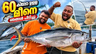 60 കിലോ ഉള്ള മീനെ ഞങ്ങൾ പിടിച്ചു // We caught a 60-kilo fish.