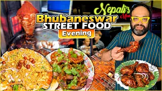 Street Food In Bhubaneswar | Chilly Chicken Momos, Papdi Chaat, Grilled Chicken, Protein Shake Juice