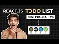 React js Todo List App Tutorial From Basic to Advanced React Todo List App Tutorial