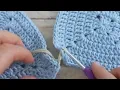 Joining Crochet Squares (Flat Slip Stitch Seam)