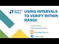Tosca Tutorial Lesson 37 - Use Intervals to verify values within a specific range Verify Action