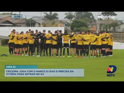 Criciúma encara o Marcílio Dias buscando entrar na zona de classificação na Copa SC