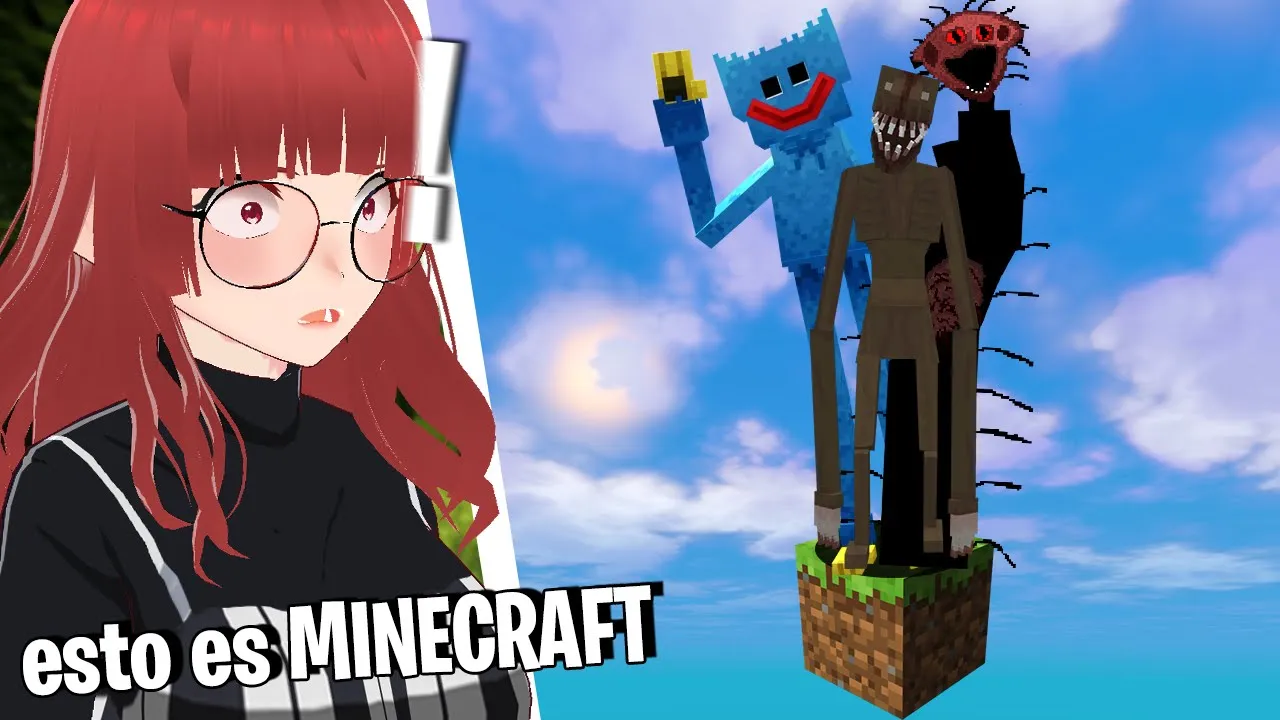 Oneblock con 100 mods de Terror en Minecraft 💀