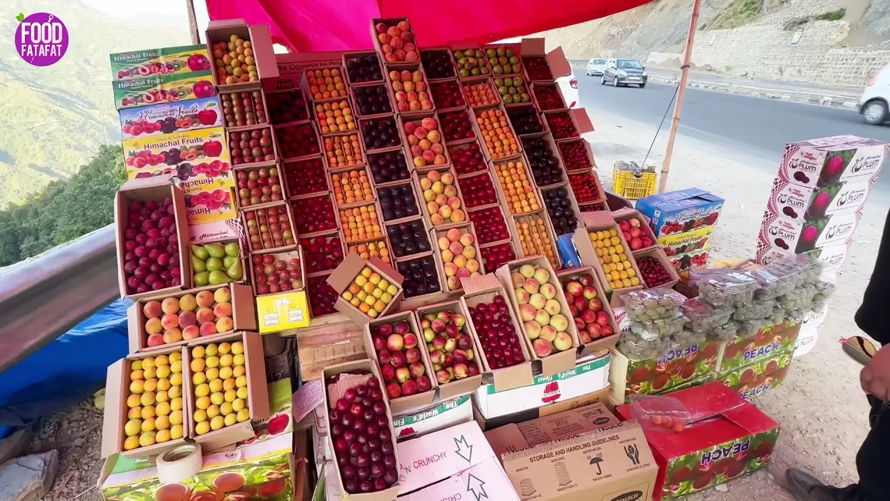 Fresh Fruits In Shimla Himachal Pradesh   Street Food India