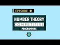 Number Theory - Tutorial 17