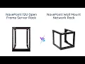 NavePoint 12U vs 9U Open Frame Server Rack Comparison
