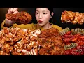 Lagu SUB)또래오래 신메뉴 카레마요치킨 먹방! 최애 고추단짠스틱 스모키치킨에 말랑볼까지 꿀조합 Curry Mayo Chicken Mukbang Asmr
