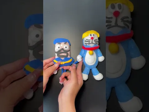 말랑이 도라에몽과 쿠키경찰관의 마지막 인사 | Doraemon and Police Officer Cookie's Last Meeting DIY Nano Tape Series!