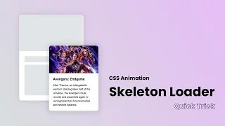Create A Skeleton Loading Effect With Html CSS And Javascript Web Design Speed Code