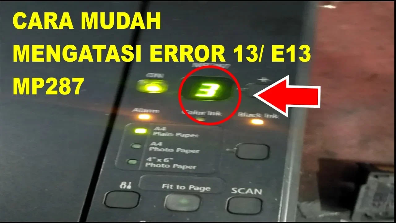 Panduan Solusi Mengatasi Error E05 Printer Canon MP 287 yang Bandel tidak mau mendeteksi dan membaca. 