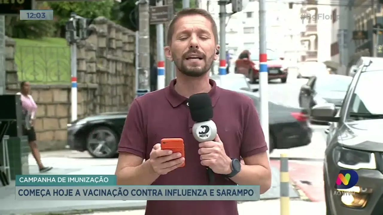 Vacinação contra influenza e sarampo começa nesta segunda-feira em SC