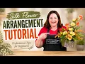 Silk Flower Arrangement Tutorial How to Create an Asymmetrical Design