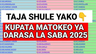 MATOKEO YA DARASA LA SABA YA 2025 BOFYA HII LINK KUONA MATOKEO 
