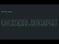 CS50 Python Final Project Cocktail Recipes