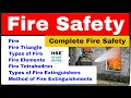 Complete Fire Safety Fire Triangle Types of Fire Fire Extinguishers Method of Extinguishment