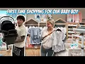 WE WENT SHOPPING FOR OUR BABY BOY FOR THE FIRST TIME!!