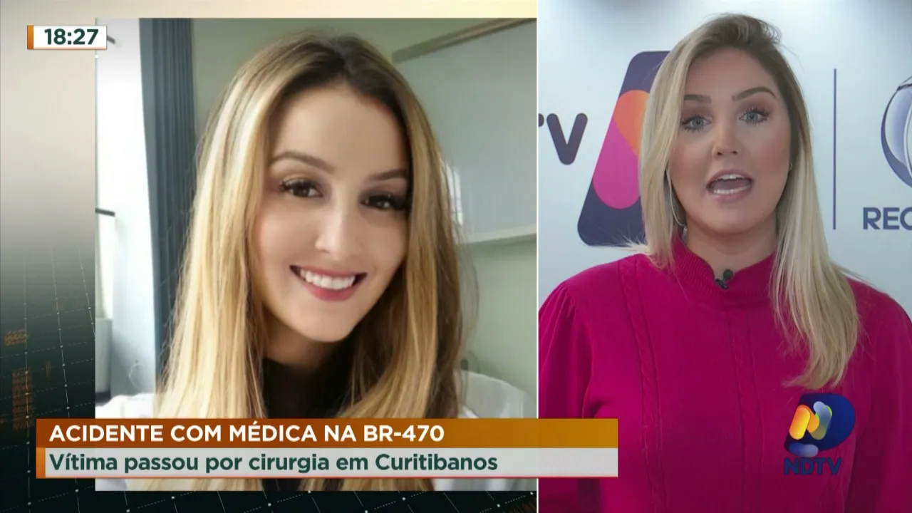 Atualização sobre acidente com médica na BR-470