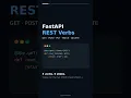 FastAPI HTTP Methods Explained GET POST PUT PATCH DELETE