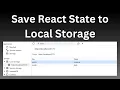 How to Use LocalStorage in React Project Store and Get Data in React JS with LocalStorage