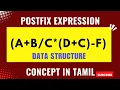 Infix to postfix expression using stack Data structure Concept explained in Tamil Pridetech