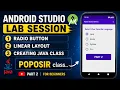 Radio Button Linear Layout Creating Java Class Android Studio Lab Session Part 2