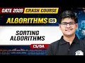 Algorithms 03 Sorting Algorithms CS DA GATE 2026 Crash Course