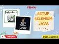 Part 5 Setup Selenium 4 8 Java 11 Maven in Windows Telugu